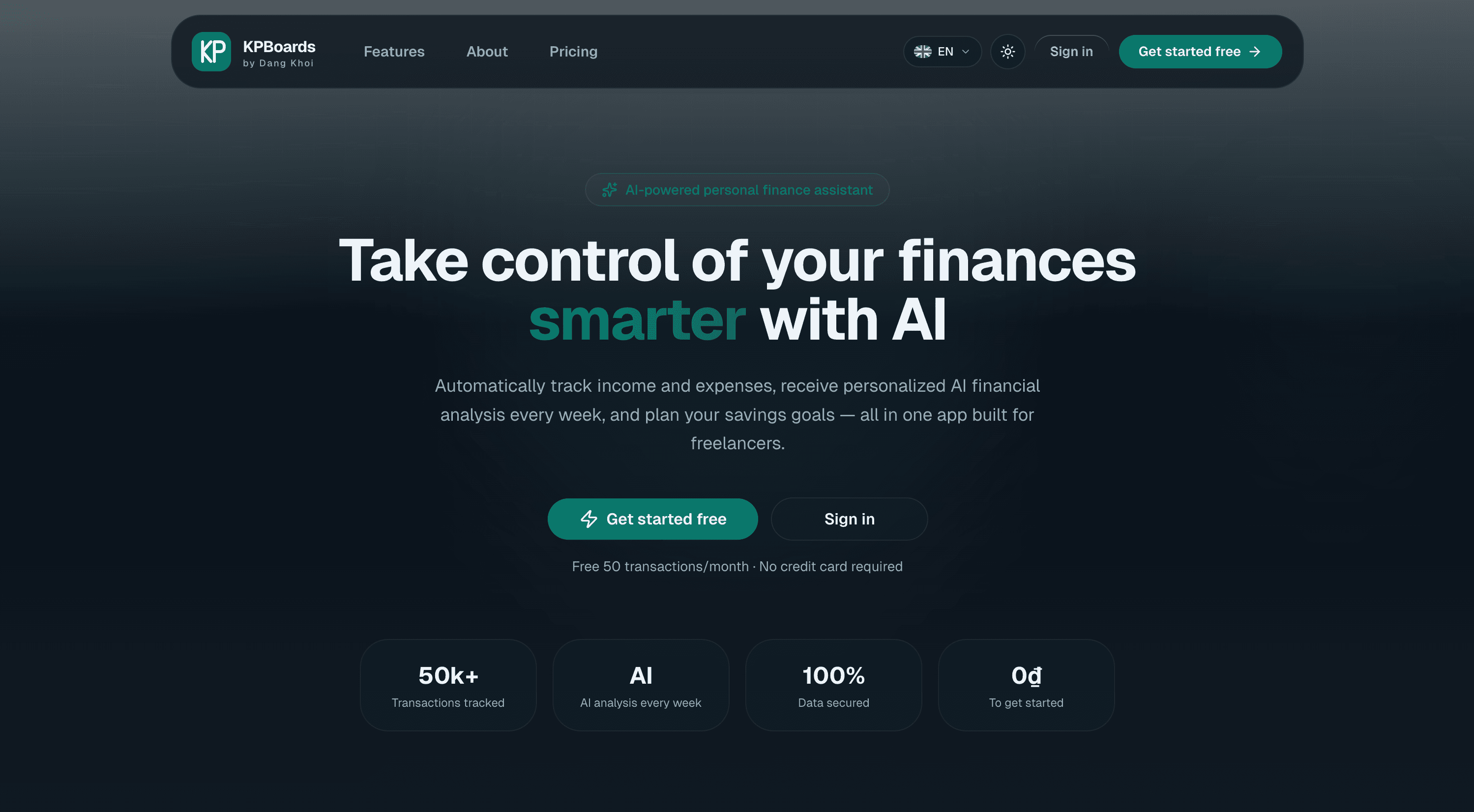 AI Personal Finance — SaaS Starter